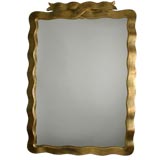 Carved Gold Gilt Ribbon Mirror