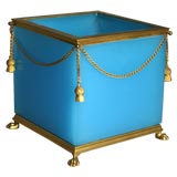Mediterranean Blue  Cenedese Vase with French bronze mounts