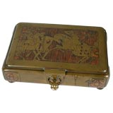 Art Nouveau Cigar Box with Knight Motif