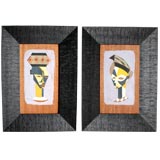 Vintage Pair of Paintings by Irene Clark - African American