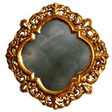 Superb Mirror with Intricately Carved Gilt Wood Frame