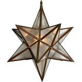 Copper Star Lamp Attributed to Hector Aguilar