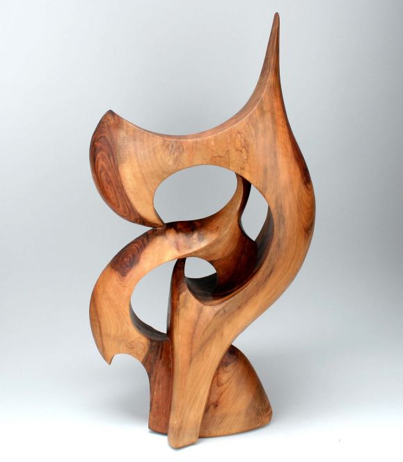 Unknown Biomorphic  Carved Wood Sculpture