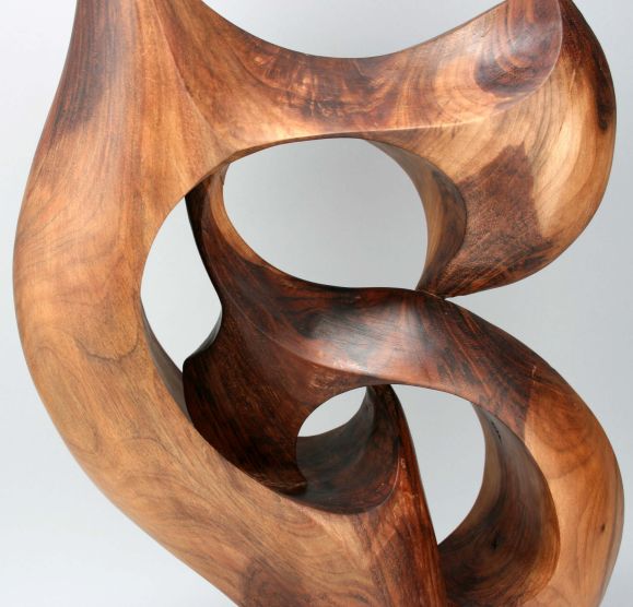 Biomorphic  Carved Wood Sculpture 1