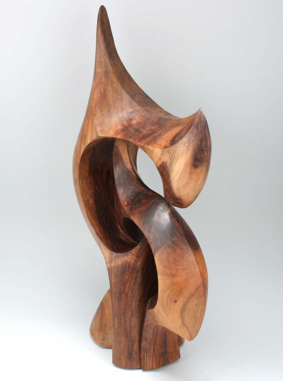 Biomorphic  Carved Wood Sculpture 3