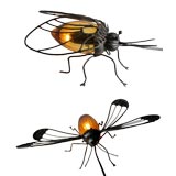 Vintage Pair of Whimsical Firefly Lamps