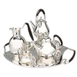 Vintage Incredible Art Moderne Sterling Tea and Coffee Service