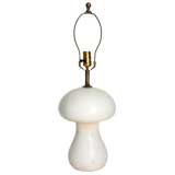 White Marble Mushroom Shaped Lamp