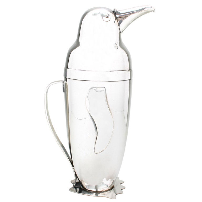 Original Napier Penguin Cocktail Shaker at 1stDibs