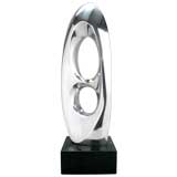 Large Modernist Aluminum Sculpture by Michael Barkin