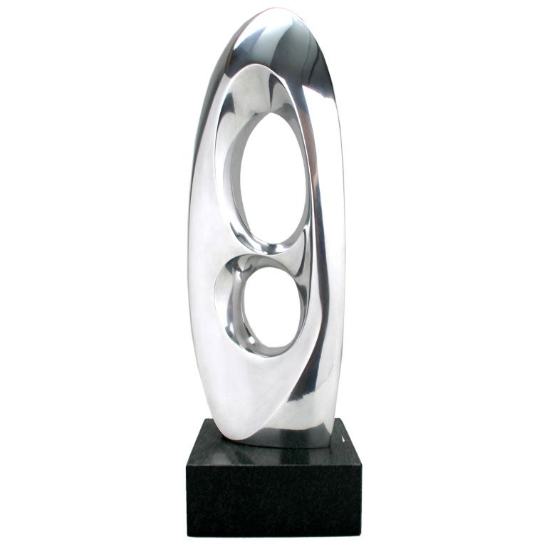 Large Modernist Aluminum Sculpture by Michael Barkin