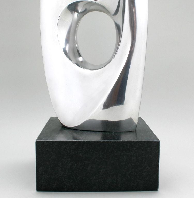 Large Modernist Aluminum Sculpture by Michael Barkin 2