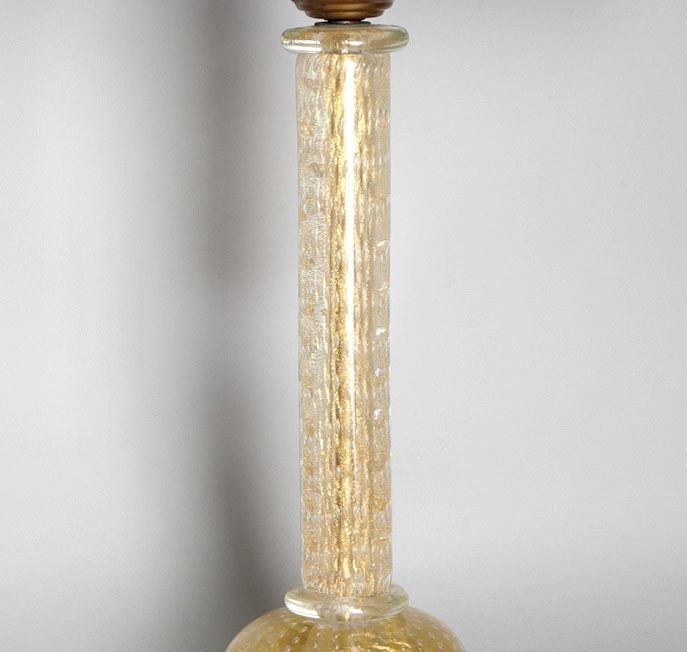 Pair of Barovier Italian Glass Lamps 1