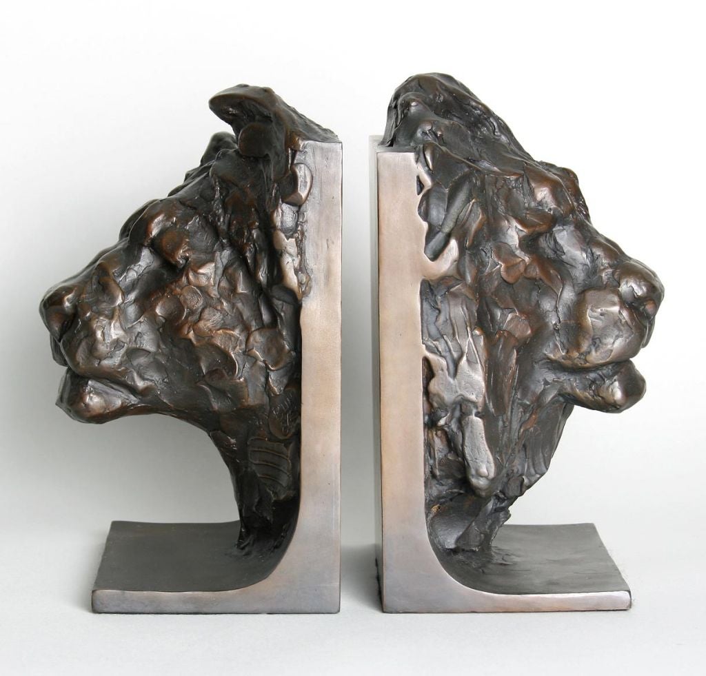 Sculpturely, these are a very strong pair of bronzes depicting a lion and lioness. Great detail and expression and Numbered 8/25.