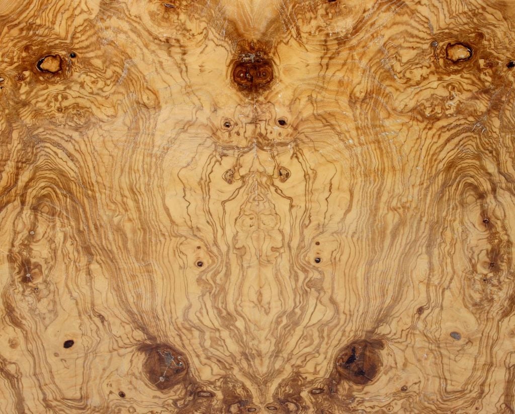 Burled Wood Cube Side Table 2