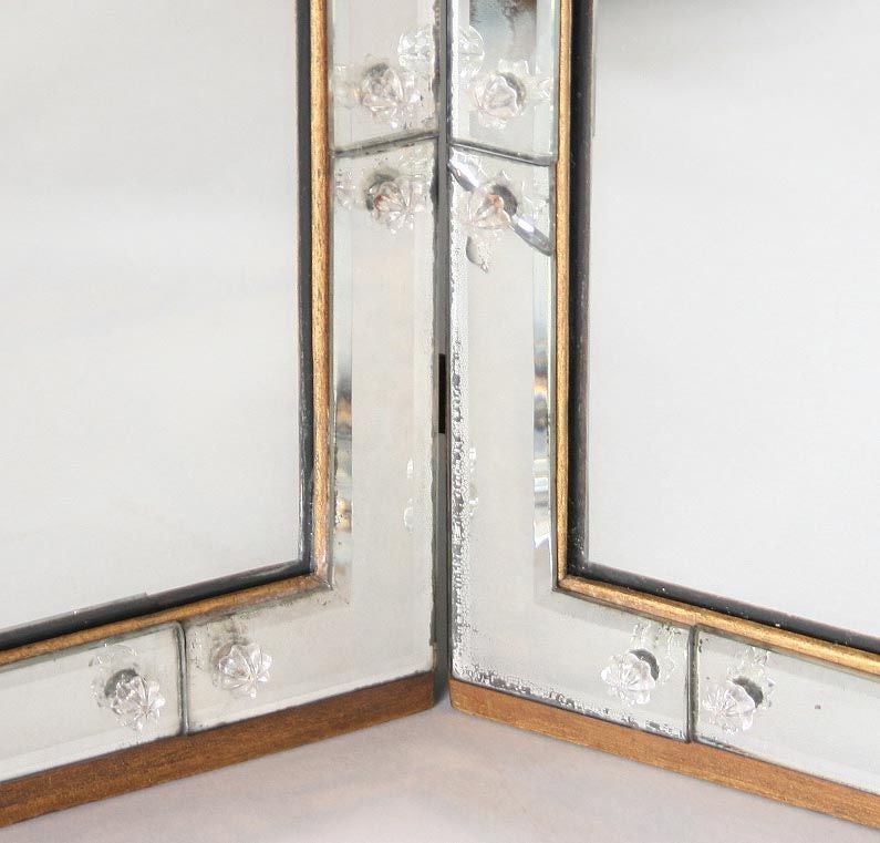 20th Century Outstanding Art Deco Venetian Vanity Mirror