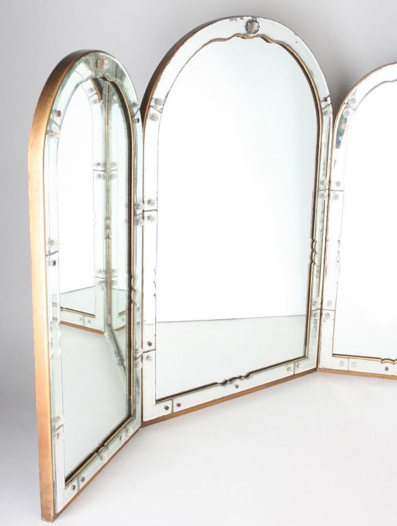 Outstanding Art Deco Venetian Vanity Mirror 3