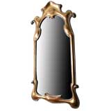 1940's Art Nouveau Style Gilt Carved Wood Mirror