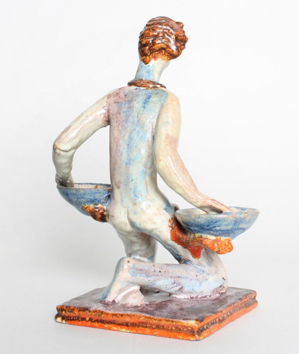 20th Century Gudrun Baudisch Ceramic Sculpture Wiener Werkstatte