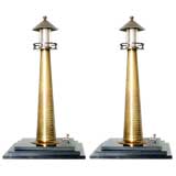 Pair of Lighthouse Table  Lights