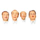 Antique Collection of 4 Mannequin Heads