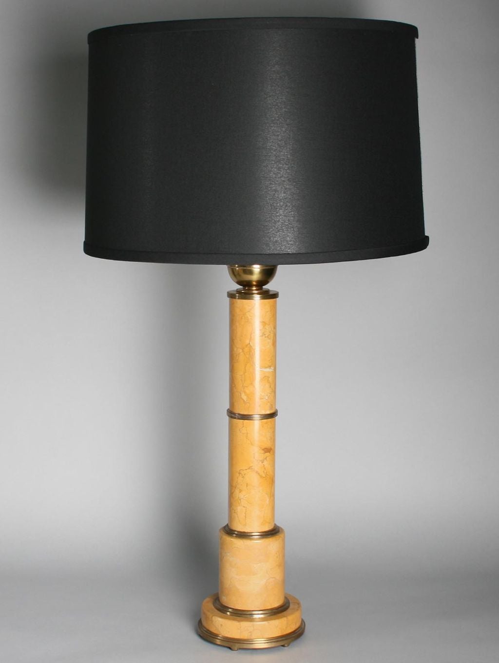 This handsome marble lamp has a commanding presence.