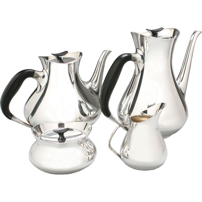 Modernist Tea and Coffee Set by Cohr