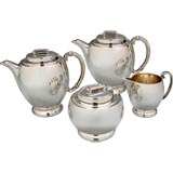 Modern Classic Art Deco  Tea and Coffee Set by Robert E. Locher