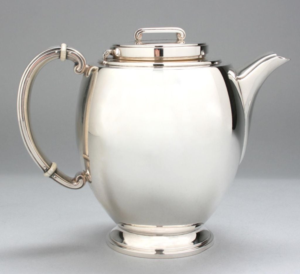 Mid-20th Century Modern Classic Art Deco  Tea and Coffee Set by Robert E. Locher