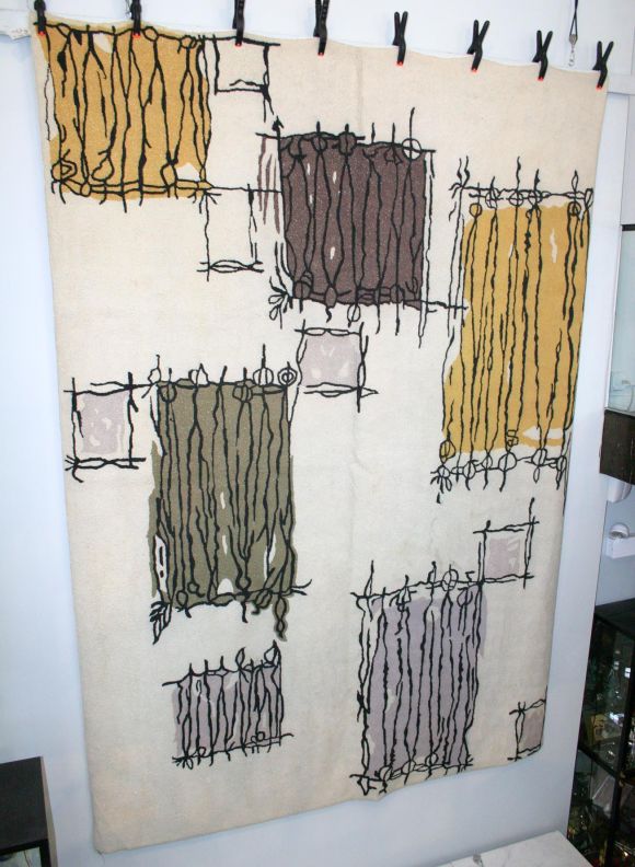 This is a fabulous example of a French modernist rug.