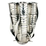 Vintage Sterling Silver Vase "Sea Life"