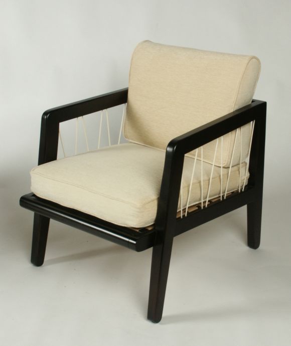 Mid-20th Century Pair of Edward Wormley lounge chairs