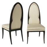Pair of Harvey Probber arch back side chairs 11