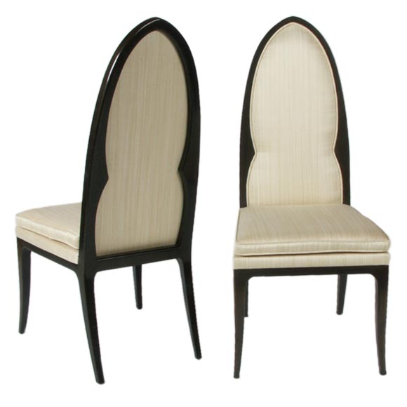 Pair of Harvey Probber Arch Back Side Chairs For Sale