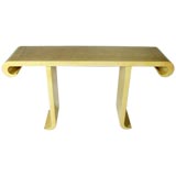 Vintage Alessandro for Baker lacquered console table