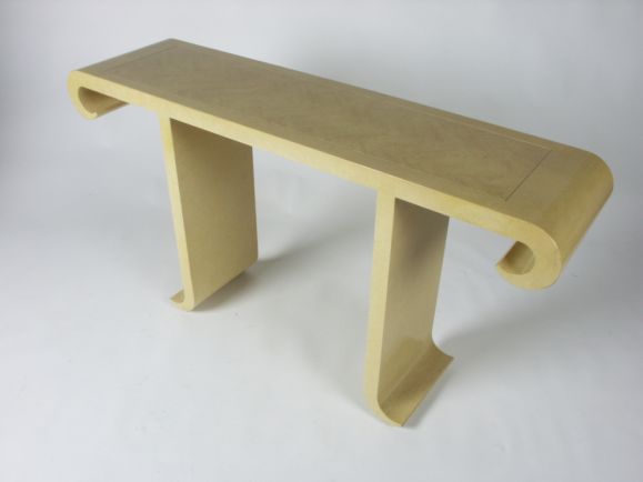 Alessandro for Baker lacquered console table