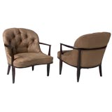 Pair of Edward Wormley Janus Collection arm chairs