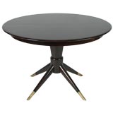 Fabry Round Italian Walnut dining table