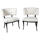 Pair of Hollywood Regency Klismos Chairs