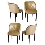 Set of 4 1940s side chairs
