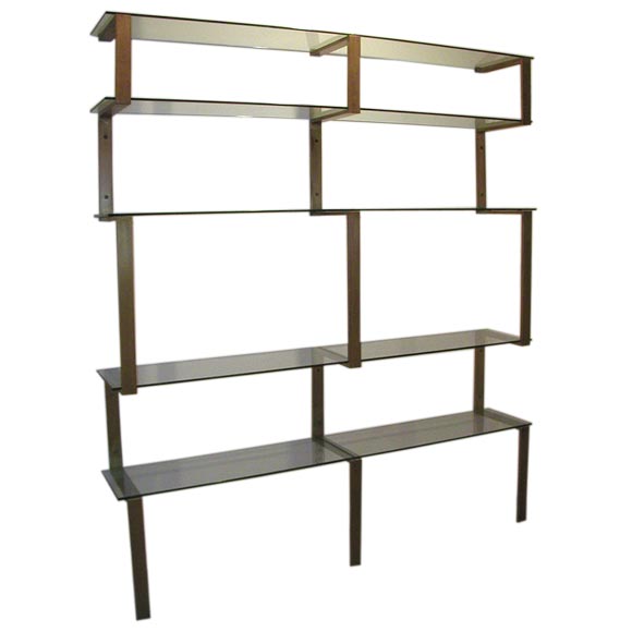 Glass Shelf Units For Sale on 1stDibs corner glass shelf unit