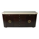 Vintage Paul Frankl Debonaire cork and Mahogany Sideboard