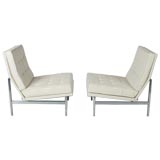 Pair of  Vintage Florence Knoll slipper chairs