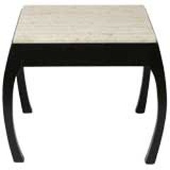 Harvey Probber Travertine Top Asian Modern Side Table 2