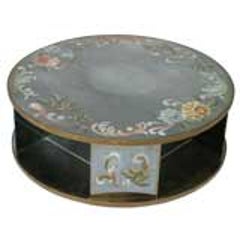 Églomisé 1940s Revolving Cocktail Table 12