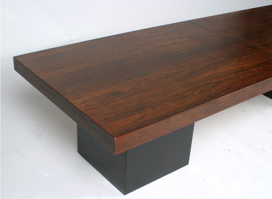 Milo Baughman expandable rosewood cocktail table