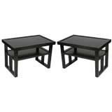 Vintage Pair of 1940
s Oak tables with