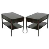 Pair of T. H. Robsjohn-Gibbings end tables / night stands