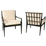 Pair of Winsor White for Baker Lounge chairs