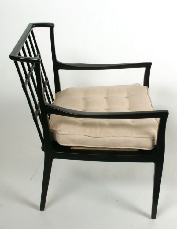 American Pair of Winsor White for Baker Lounge chairs